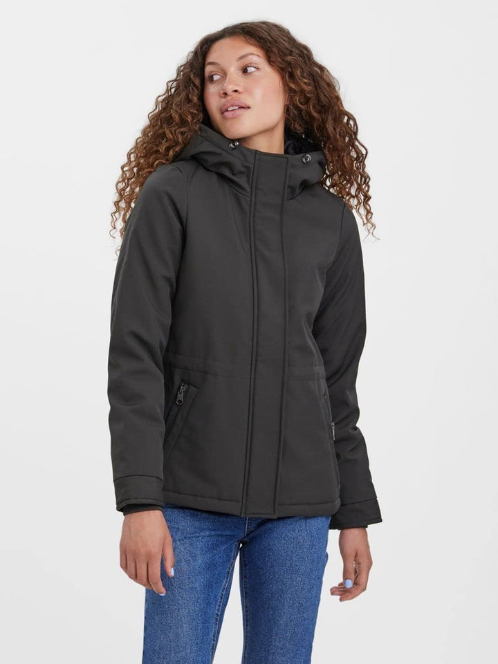VERO MODA Damen Vmcleanmilan Short Jacket Noos Kurze Jacke, Peat, S EU