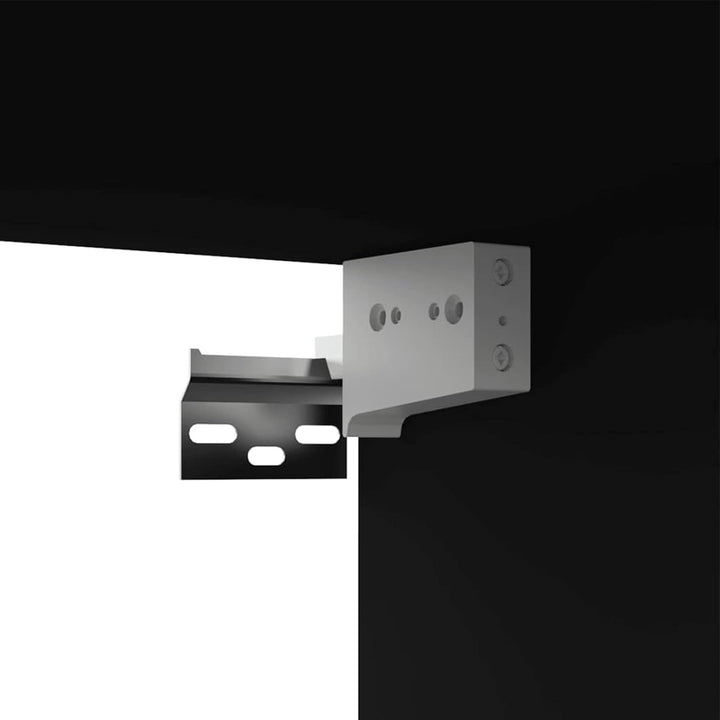 Festnight TV Wandboard Hängend Schwarz TV-Wandschrank Lowboard Hangend Hängeschränke Hänge TV Board