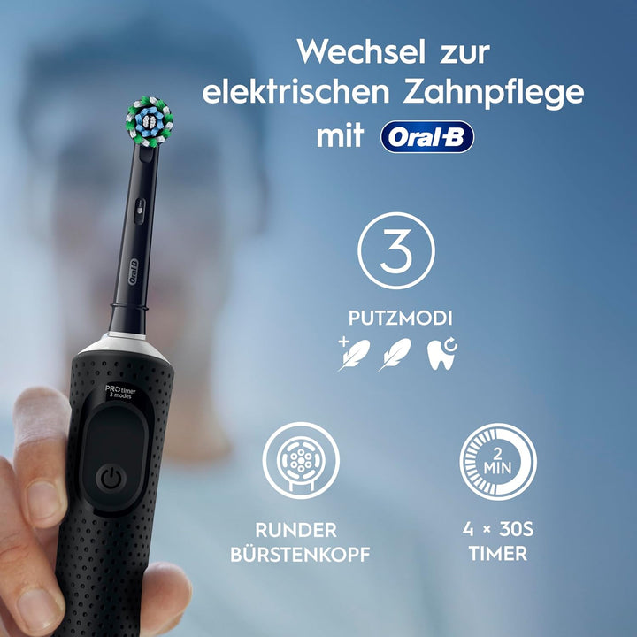 Oral-B Vitality Pro Elektrische Zahnbürste/Electric Toothbrush, Doppelpack mit 2 Aufsteckbürsten, 3