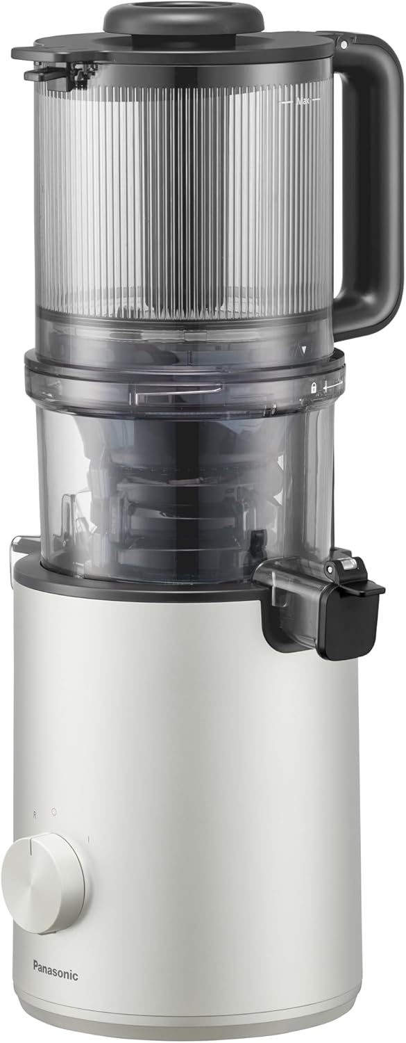 Panasonic MJ-L800HXE Entsafter, 1,5 l Fassungsvermögen, 120 mm Öffnung, 55 U/min, siebloses Filtersy