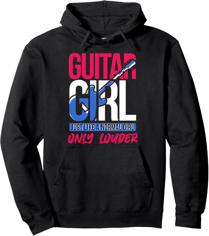 Rock Band Mädchen Geschenk Gitarre Pullover Hoodie