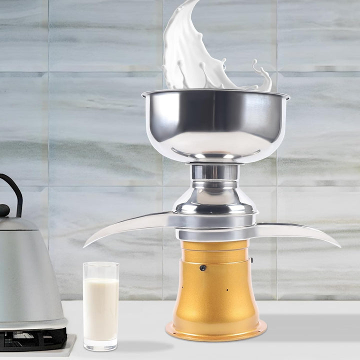Elektrische Milchzentrifuge, Gelb, 220V/50Hz, 30W, Max. Milchleistung 50L/h - Milchseparator Maschin