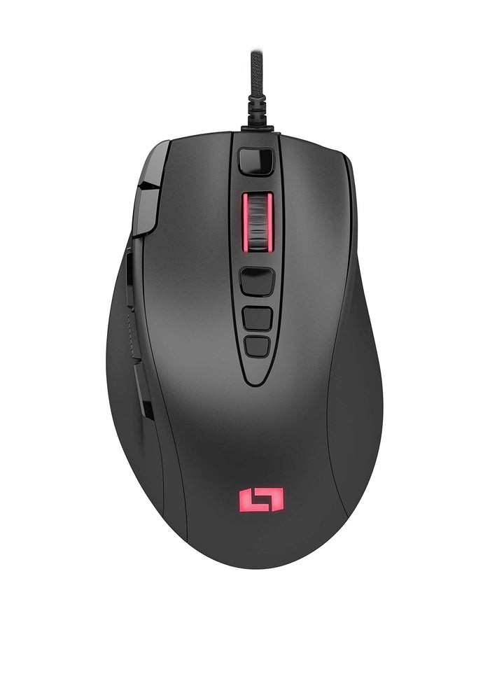 Lioncast ® LM15 Gaming Maus mit Kabel [PROGRAMMIERBARE Tasten] für PC - Beste MMO RGB Beleuchtung -
