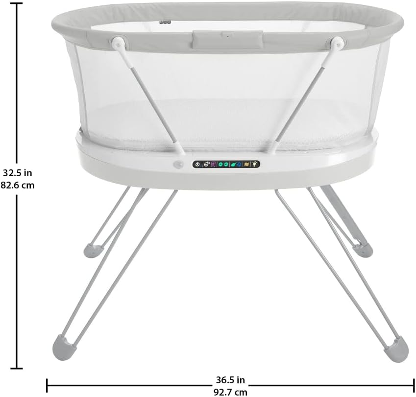 Fisher-Price GXL76 - Premium Babybett mit Smart Connect - Einstellbares Babybettchen, für Säuglinge