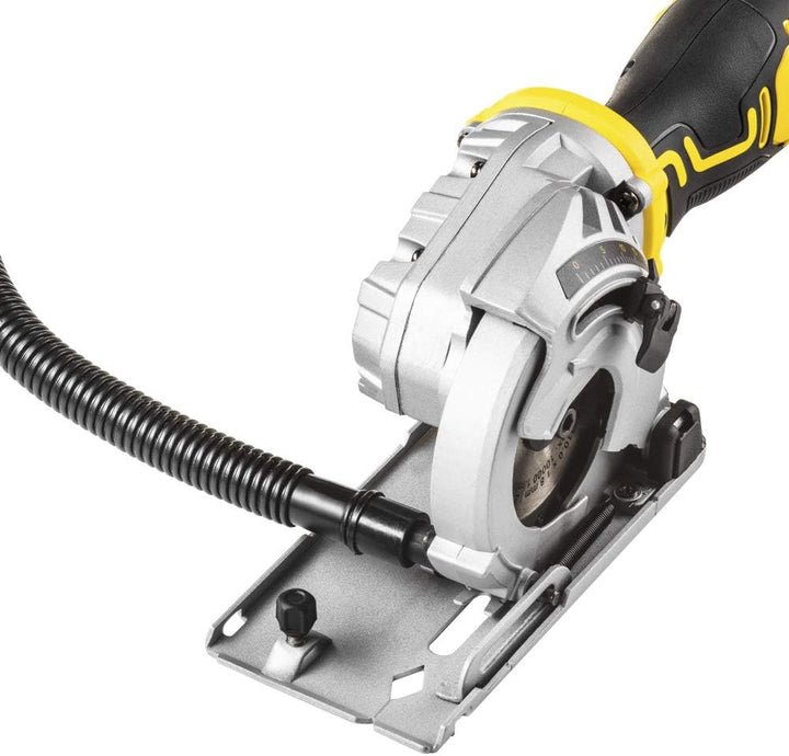 TROTEC Akku-Mini-Handkreissäge PCSS 05‑20V mit einer Schnitttiefe zwischen 0 und 28,5 mm, Leerlaufdr