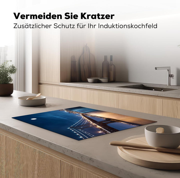 KitchenYeah© Herdabdeckplatte Einteilig Küche Herdabdeckung Induktionsfeld Ceranfeld Herdabdeckplatt