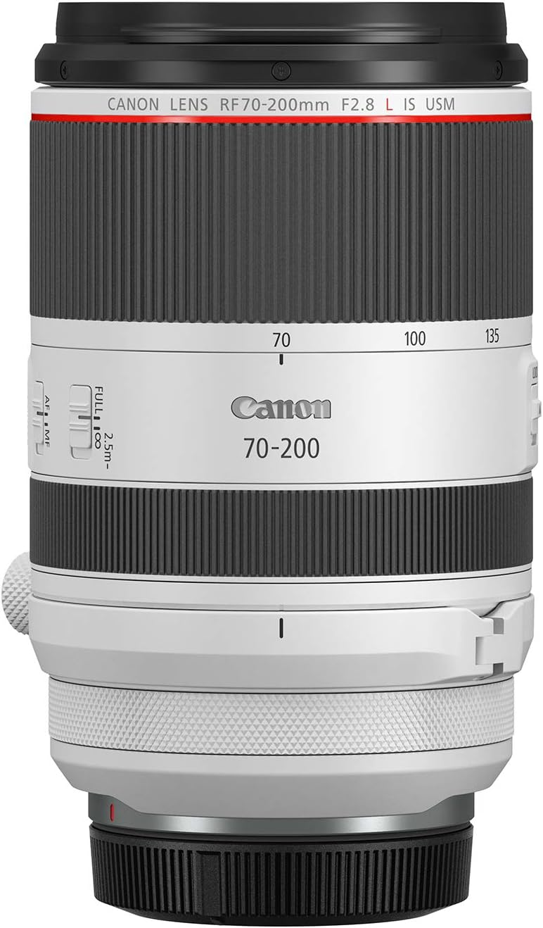 Canon RF 70-200mm F2.8L is USM Telezoom Objektiv (77mm Filtergewinde) 89,9 x 146 mm,Weiss Single