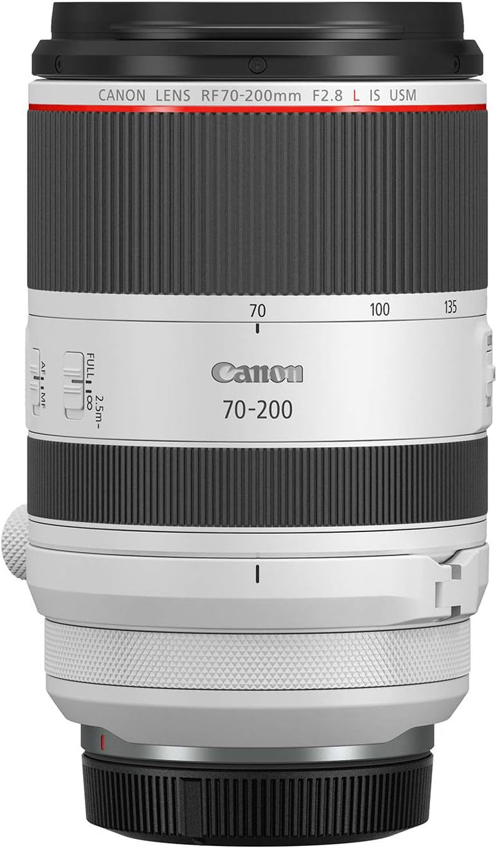 Canon RF 70-200mm F2.8L is USM Telezoom Objektiv (77mm Filtergewinde) 89,9 x 146 mm,Weiss Single