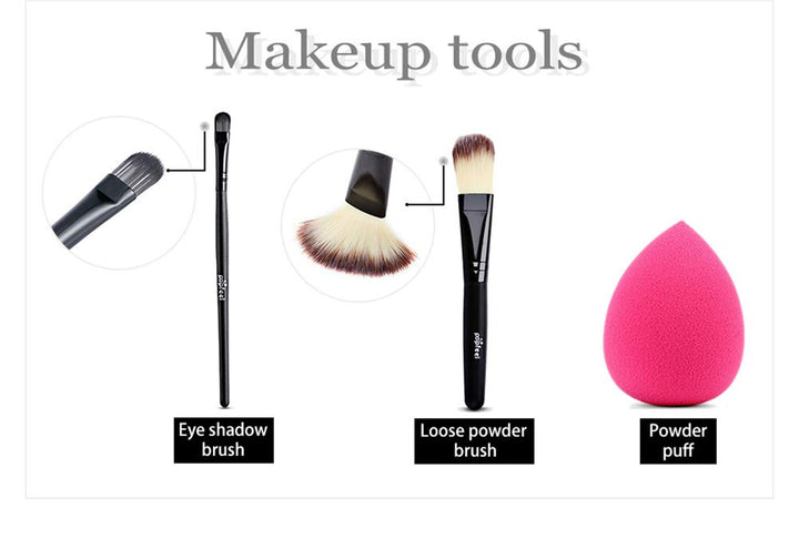 Schminkkoffer Set Frauen, JasCherry Schminkkoff Set, 28 St Tragbare Reisen Make-Up Set - Komplett Ko