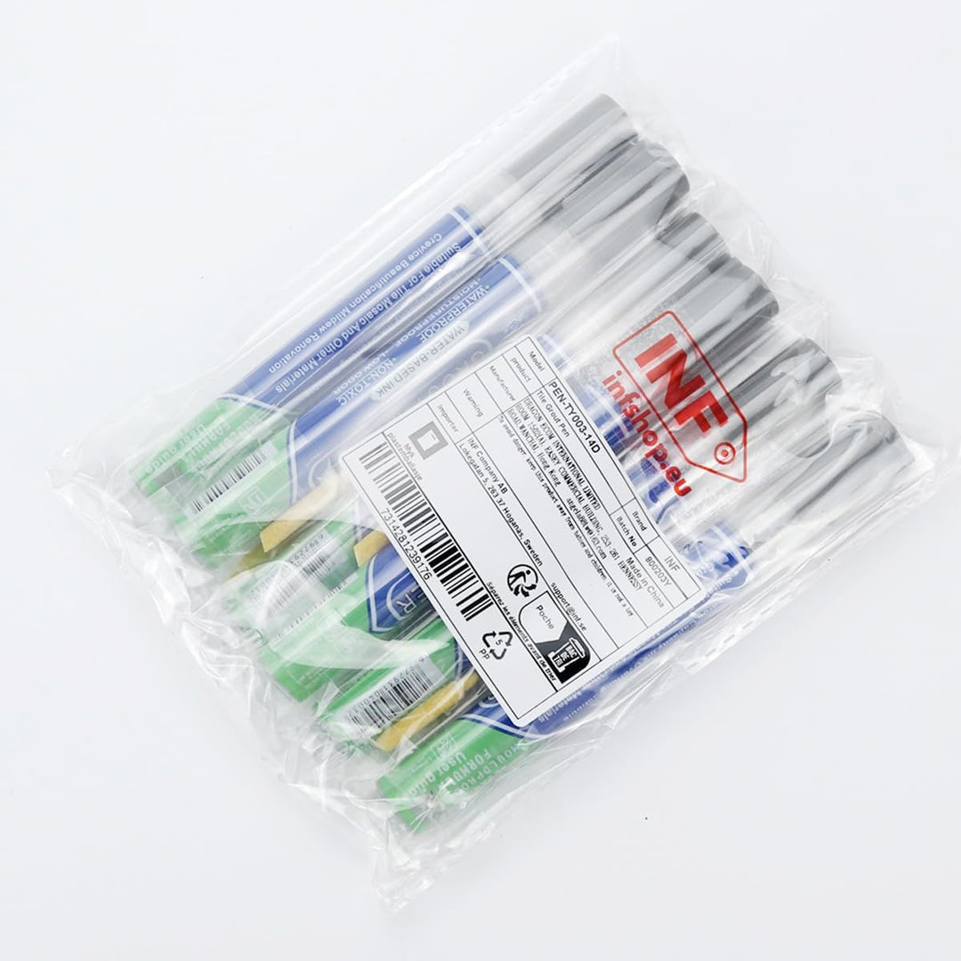 INF Fliesen Fugenstift 6er-Pack: Wasserdichter Fugenreparaturstift für Fliesenrestaurierung