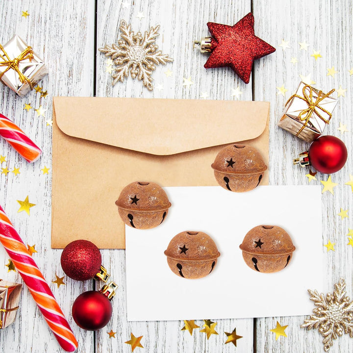 Ciieeo 24 Stücke Weihnachten Metall Schlitten Glocken Weihnachtsbaum Glocken Rostige Handwerk Jingle