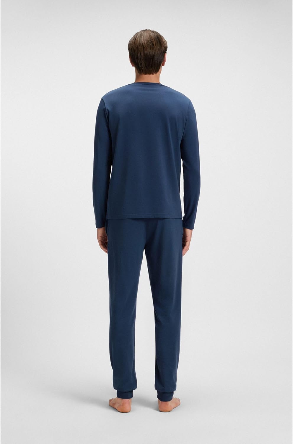 BOSS Herren Mix&Match Ls-Shirt R 10259900 Loungew_Longsleeve XS Open Blue, XS Open Blue