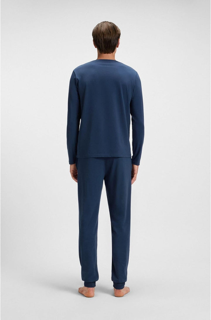 BOSS Herren Mix&Match Ls-Shirt R 10259900 Loungew_Longsleeve S Open Blue, S Open Blue