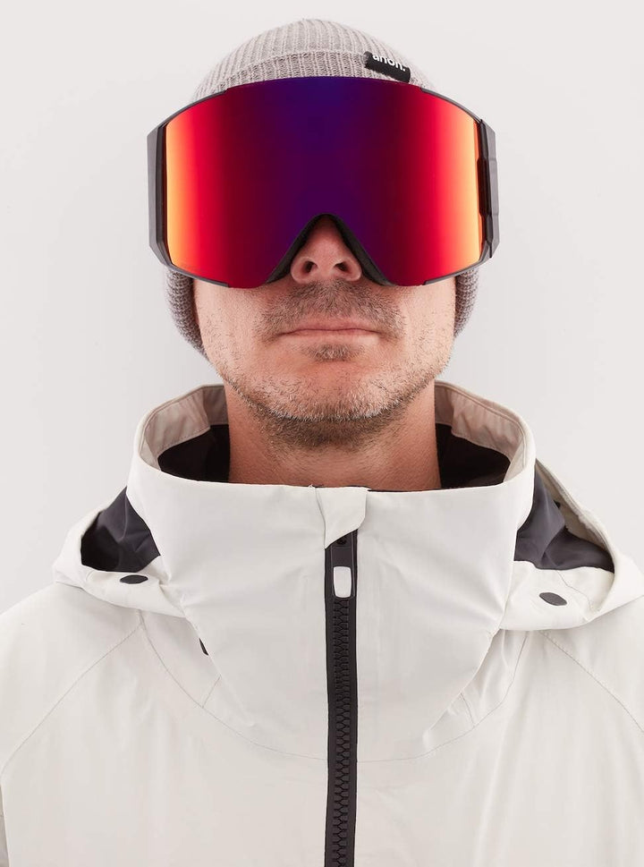 Anon Herren Sync Snowboard Brille Einheitsgrösse Black/Perceive Sunny Red, Einheitsgrösse Black/Perc