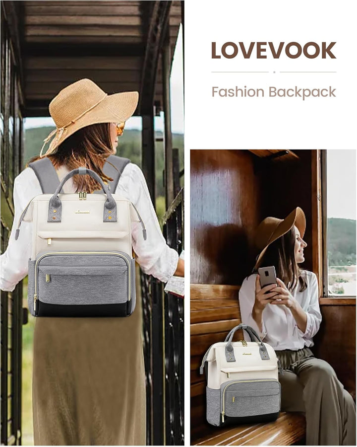 LOVEVOOK Rucksack Damen Klein, Rucksackhandtaschen Elegant, Wasserdicht Cityrucksack Rucksacktache 2