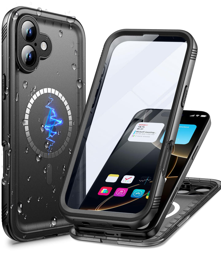 Cozycase TOP Militärschutz Magnetische Hülle für iPhone 16 Plus für MagSafe wasserdichte 360 Grad Pa