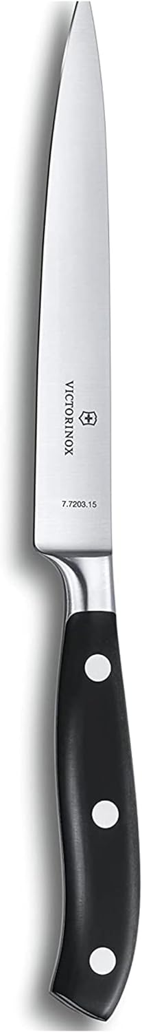 Victorinox, Grand Maître, Profi Tranchiermesser, Extra Scharfe Klinge, gerader Schliff, 15 cm, Robus