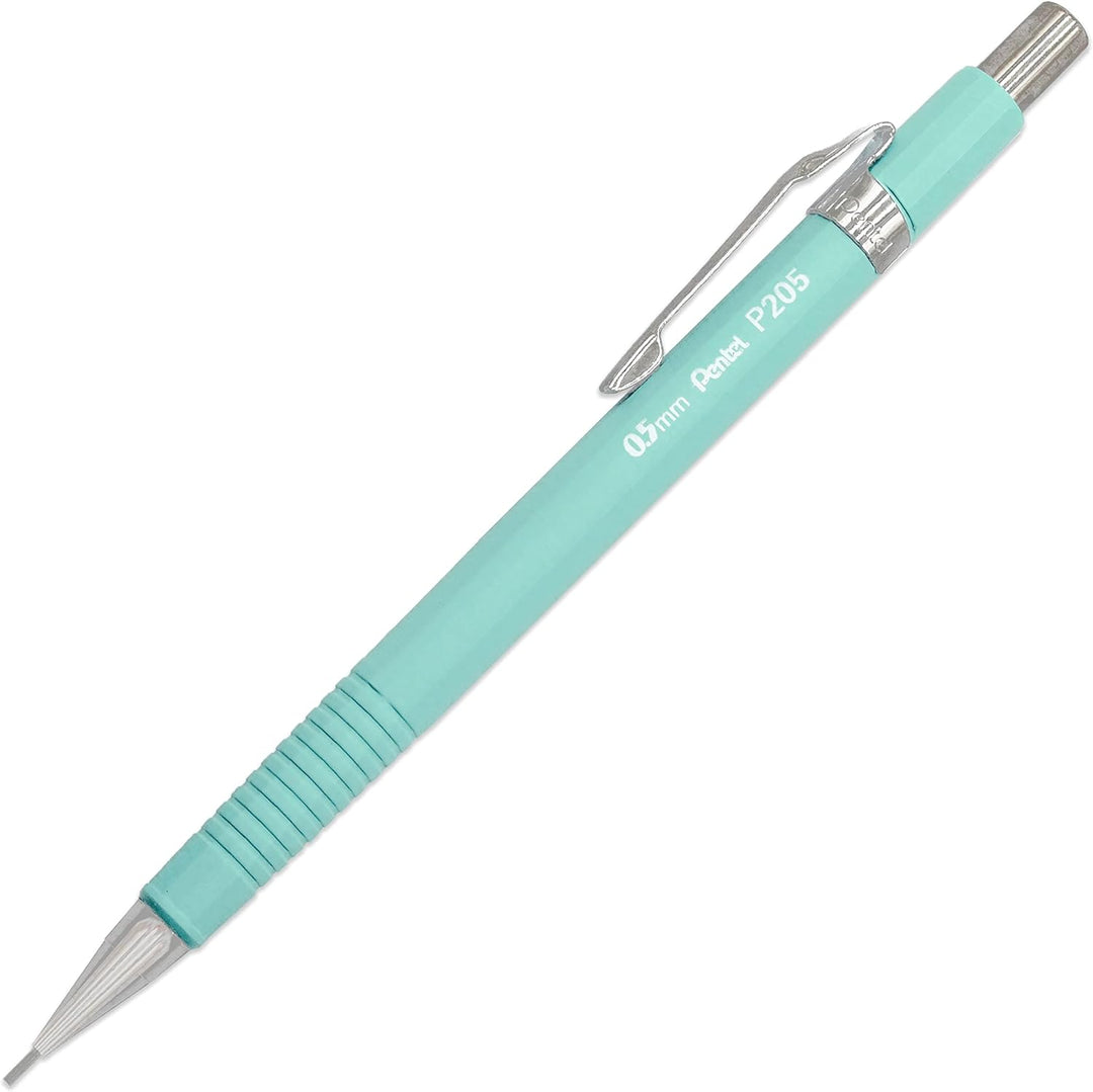 Pentel P205-97 Druckbleistift, Blumenmuster, Pastellfarben, 6 Stück