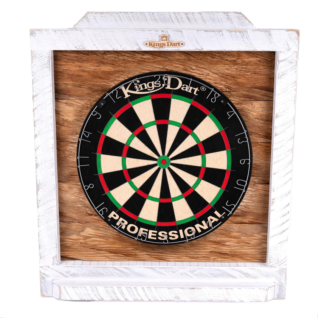 Kings Dart Dartboard Surround Holz | Massives Kiefernholz in Vintage Optik | Optische Einfassung für