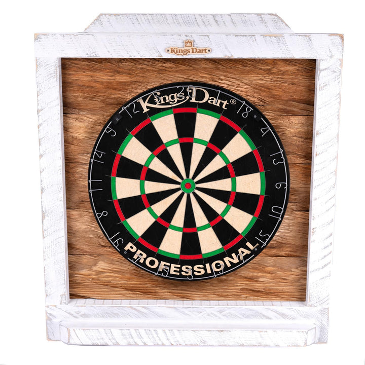Kings Dart Dartboard Surround Holz | Massives Kiefernholz in Vintage Optik | Optische Einfassung für