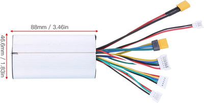 Alomejor 5,5 Zoll Motor Brushless Controller, 24V 250W Kohlefaser Elektroroller Motor Controller Kit