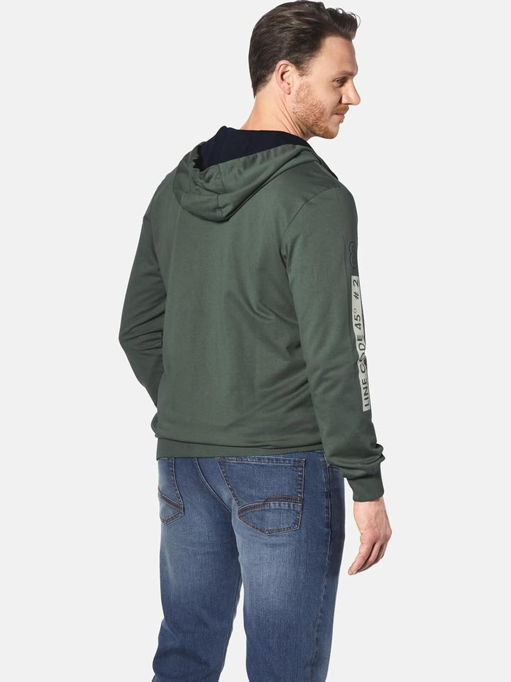 Jan Vanderstorm Herren Sweatjacke Roderich L Grosse Grössen Oliv, L Grosse Grössen Oliv