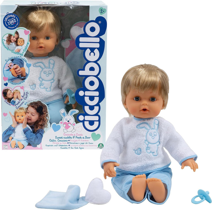 Cicciobello, Umarmung Kuckuck, Puppe, 42 cm, weicher Körper, Kuscheln, Kitzeln und Kätzchen, 1 Schnu
