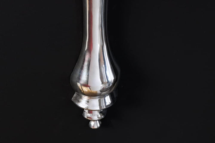 Invicta Interior Stylischer Design Wandkonsole Aluminium 80 cm Beistelltisch silberfarbig Barock
