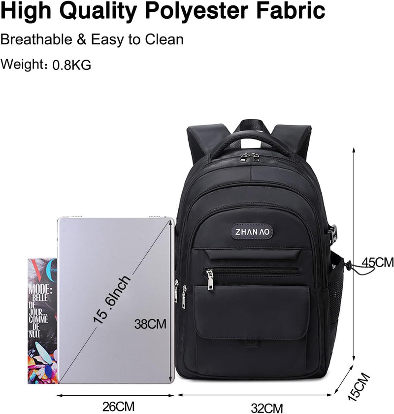 FANDARE Beiläufig Rucksack Schulrucksack Schultasche Junge Mädchen Schulranzen Daypacks mit 15.6 Zol