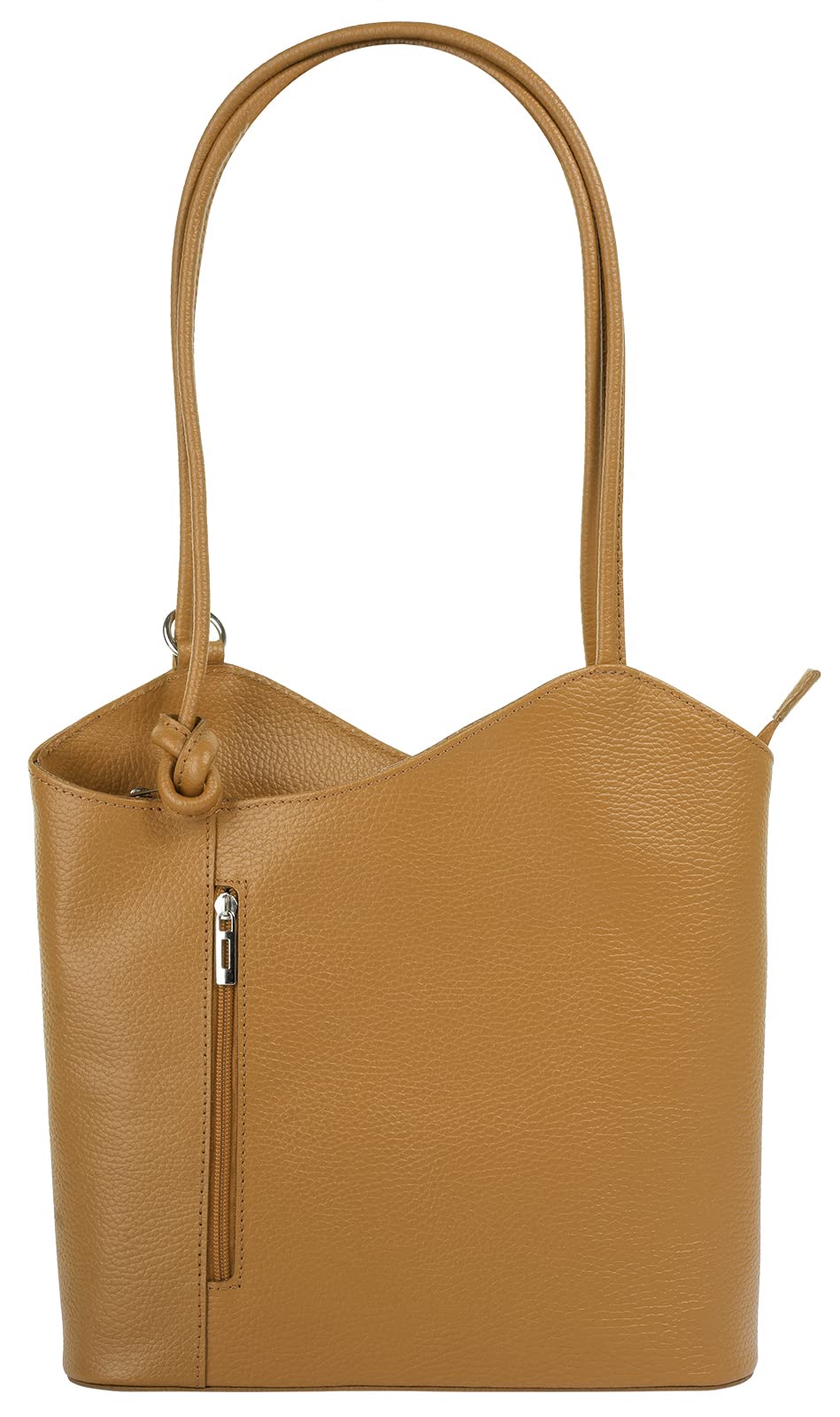 Cluty Shopper Rucksack Kombination Echt Leder Damen - 016715 Gelb, Gelb