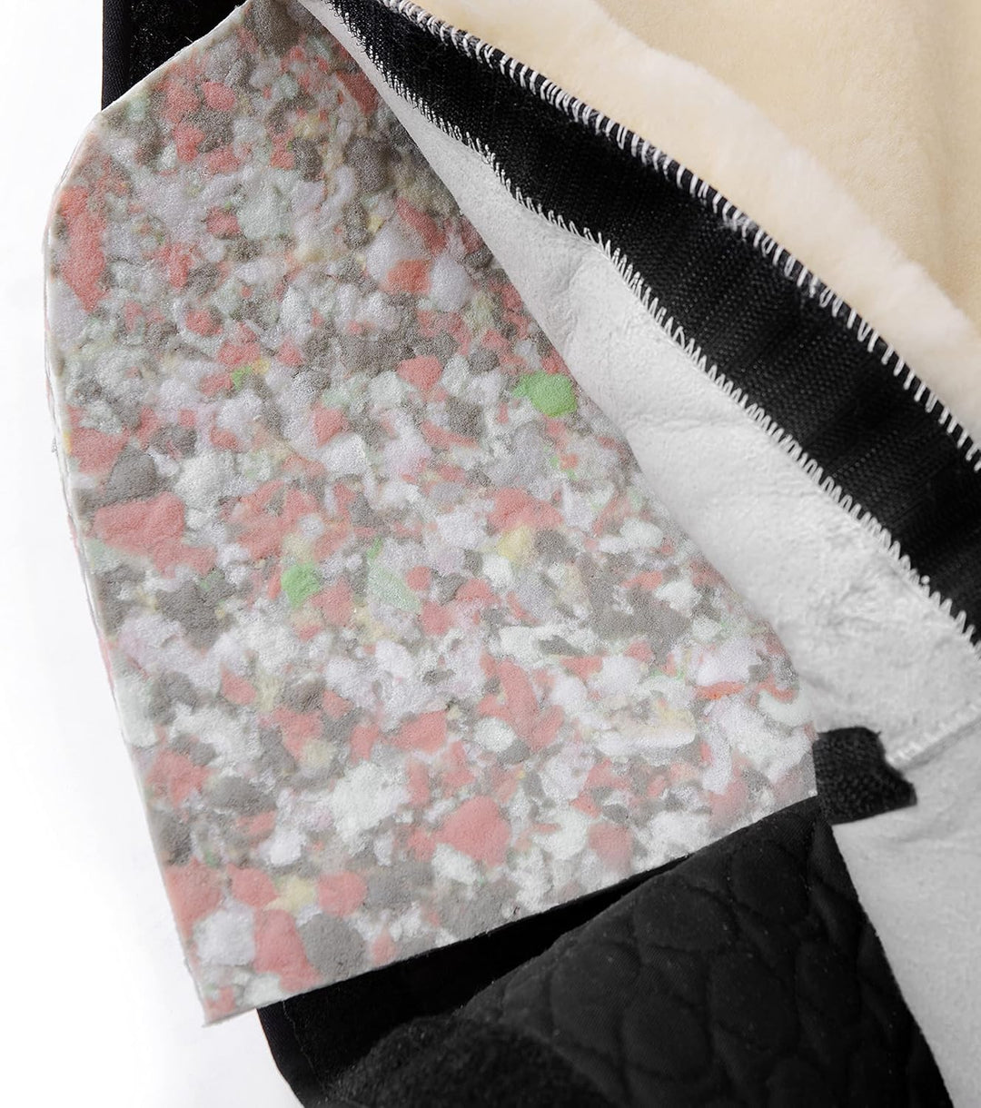 Westernpad/Western-Satteldecke Christ– Westernsattelpad aus echtem Lammfell (20mm Wollhöhe), Einschu