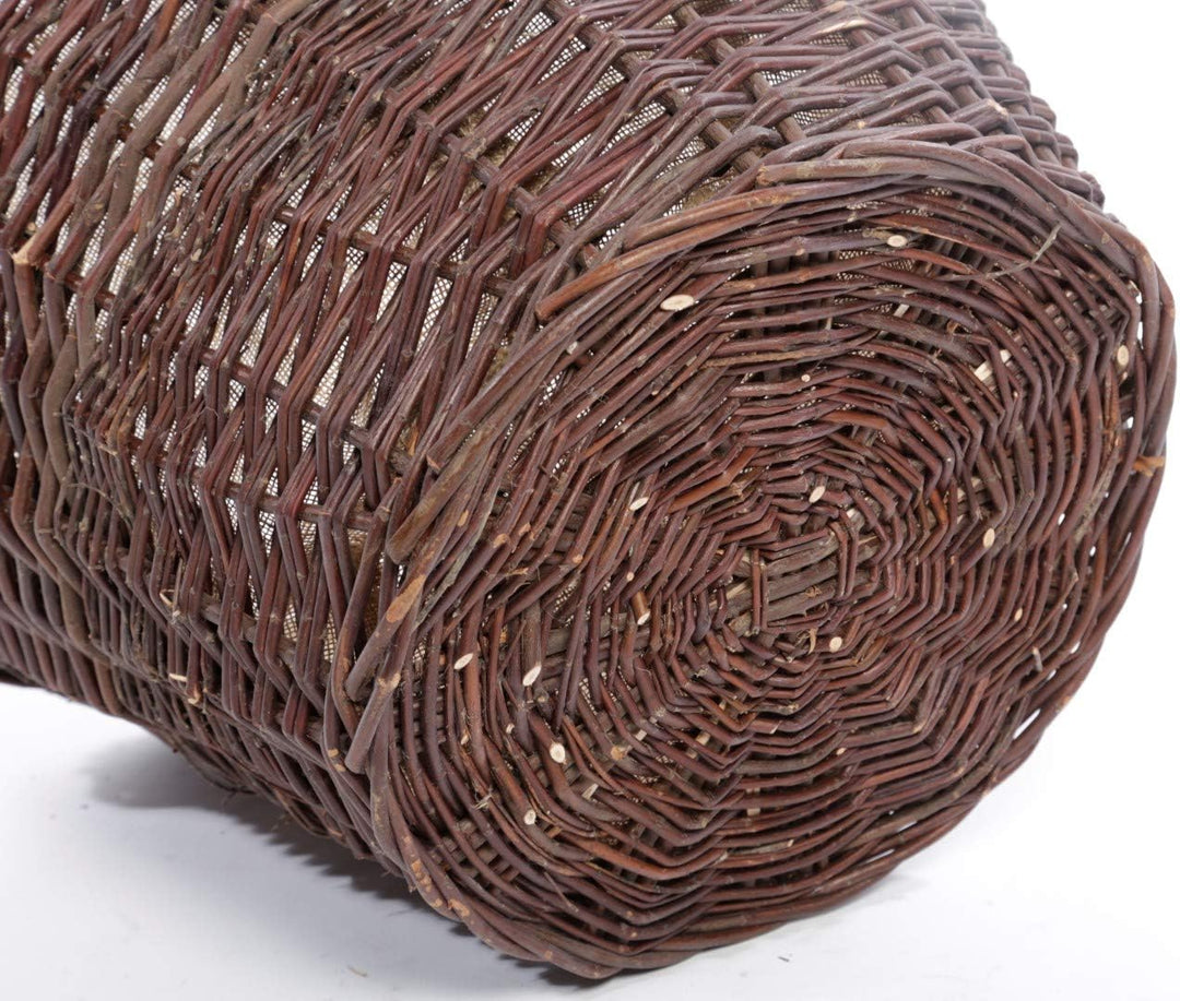 Weidenprofi Weidenkorb, Erntekorb aus Weide, rund mit Henkel, ca. Ø 45 cm x 30 cm hoch, Ø 45 cm x 30