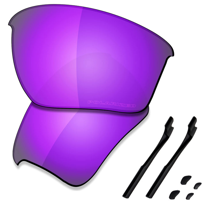 Saucer Premium-Ersatzgläser und Gummi-Kits für Oakley Half Jacket 2.0 XL High Defense - Violet Purpl