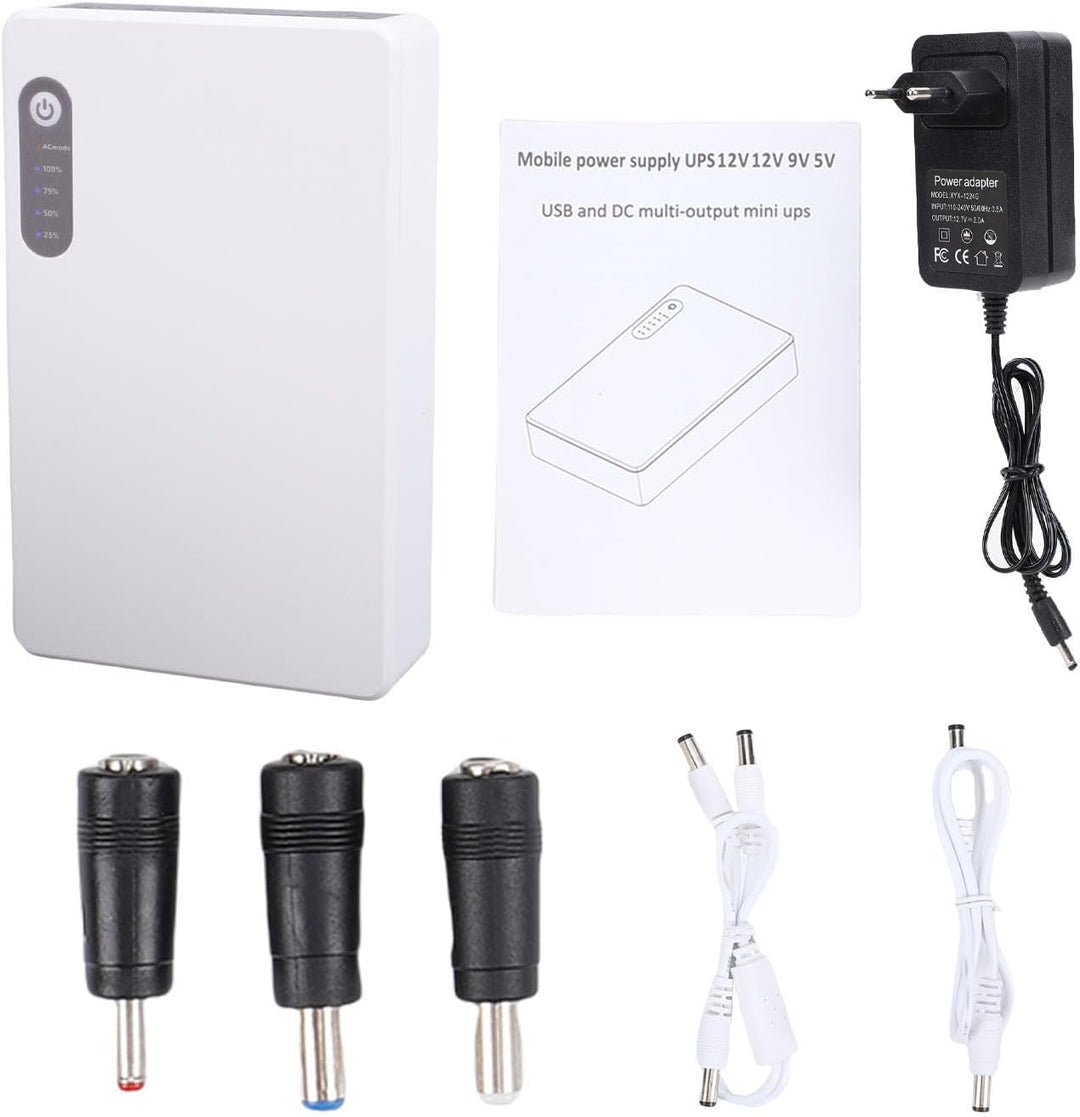 Walfront Mini-USV, 8800 MAh, Backup-Batterie für Router-Modem, Unterbrechungsfreie Stromversorgung,