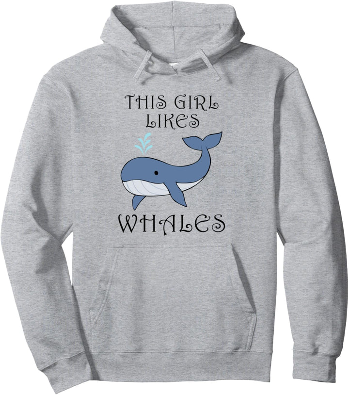 Mädchen mag Wale Niedliches Meerestier Ozean Pullover Hoodie