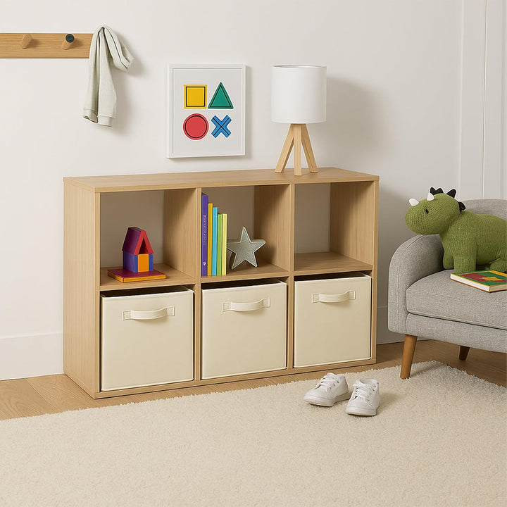 PowerKing Aufbewahrungsbox Organizer aus Stoff, 6-er faltbar Aufbewahrungsbehälter Aufbewahrung Box