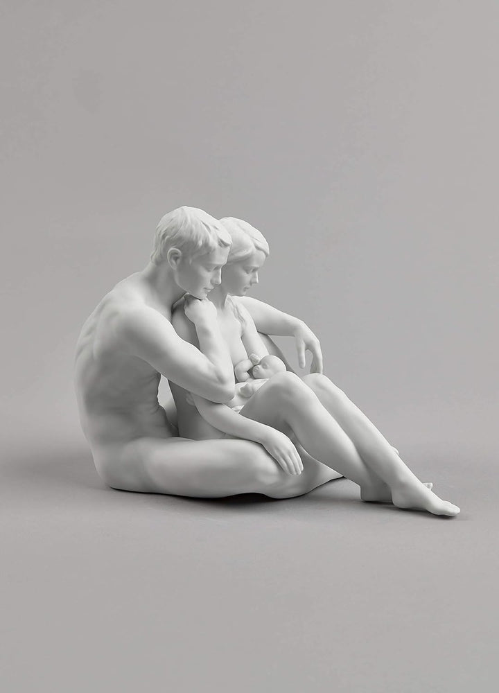 LLADRÓ Familien-Figur Die Essenz des Lebens. Paar. Porzellan.