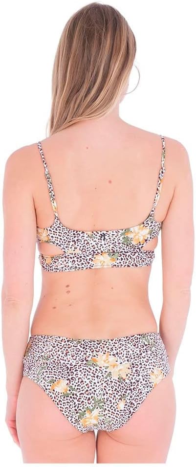 Hurley Damen Jungle Cat Bralette Bikinioberteil XS Dschungel, Katze, XS Dschungel, Katze