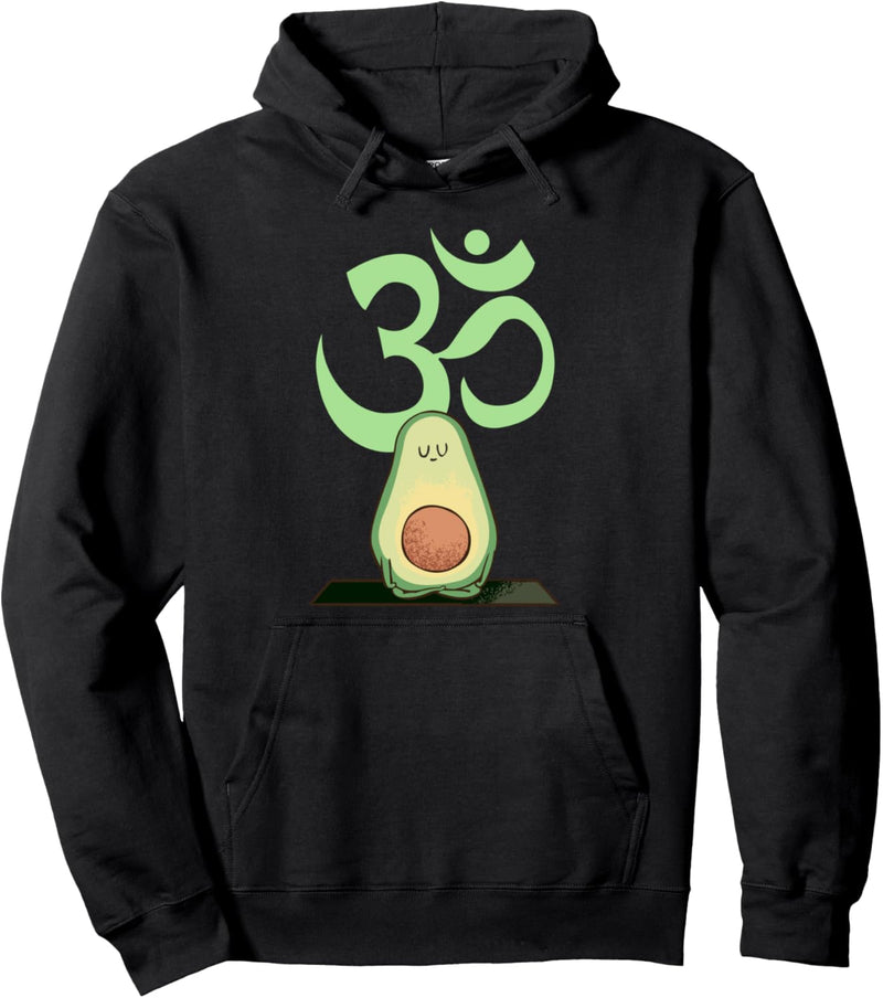 Om Avocado Yoga Pullover Hoodie