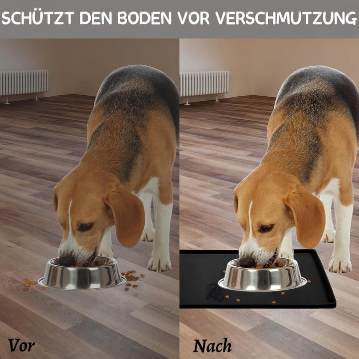 MateeyLife Napfunterlage Katzen/Hund, Hundenapf Kleine Hunde, Silikon Unterlage Hundenapf Grosse Hun