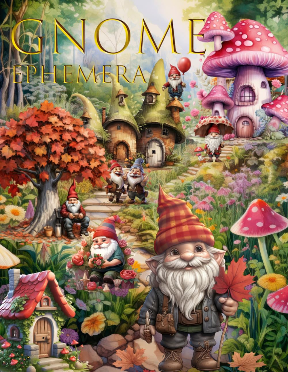 Gnome Ephemera Book: High Quality Images Of Magic Stuff For Paper Crafts, Scrapbooking, Mixed Media,