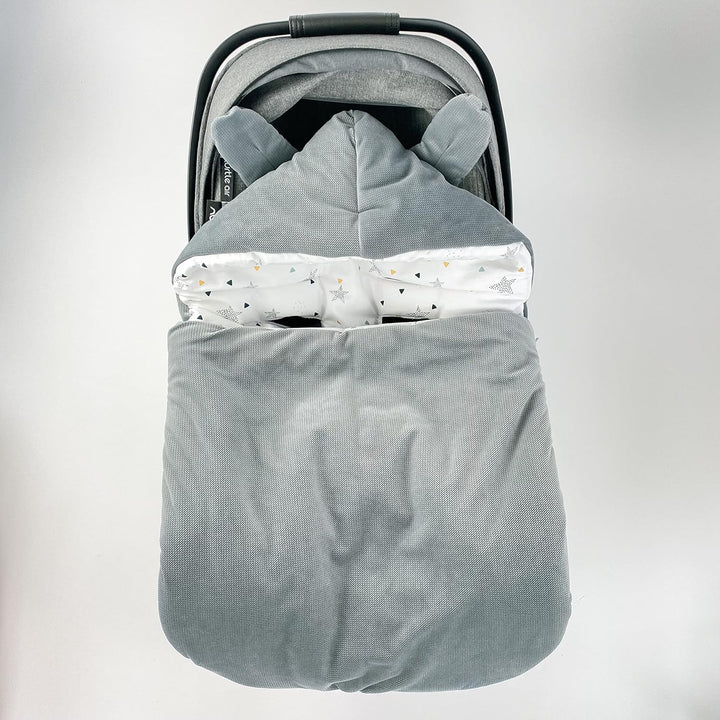 Baby Fusssack für Babyschale leicht dünn ganzjährig Übergang Frühling, Babyfusssack Übergang Frühlin