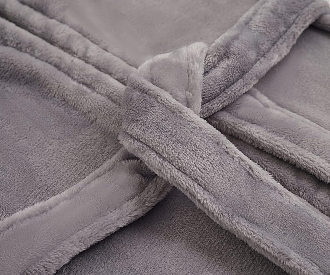 TEDD Jungen Bademäntel Unisex Kinder Morgenmantel Kapuze Nachtwäsche Robe Taillengürtel Bademantel P