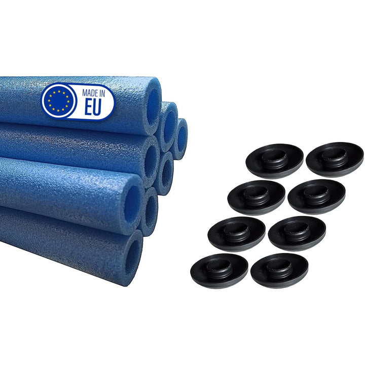 Trampolin Schaumstoff-Rohre 180 cm| Stangenschutz für Gartentrampolin universal | Schaumstoffabdecku