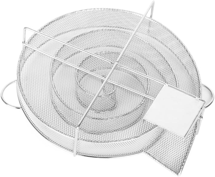 Wiltec BBQ Räucherschnecke aus Edelstahl 16x4,5cm, Brennzeit bis zu 8 h, Kaltraucherzeuger Kaltrauch