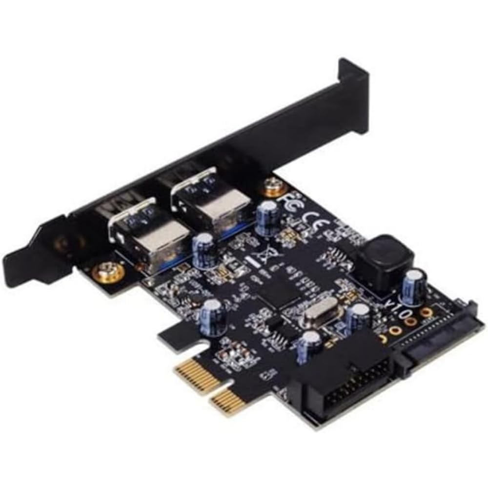SilverStone SST-EC04-E - USB 3.0 PCI-E Erweiterungskarte, 15 pin SATA Stromanschluss, 1x USB 3.0 20-