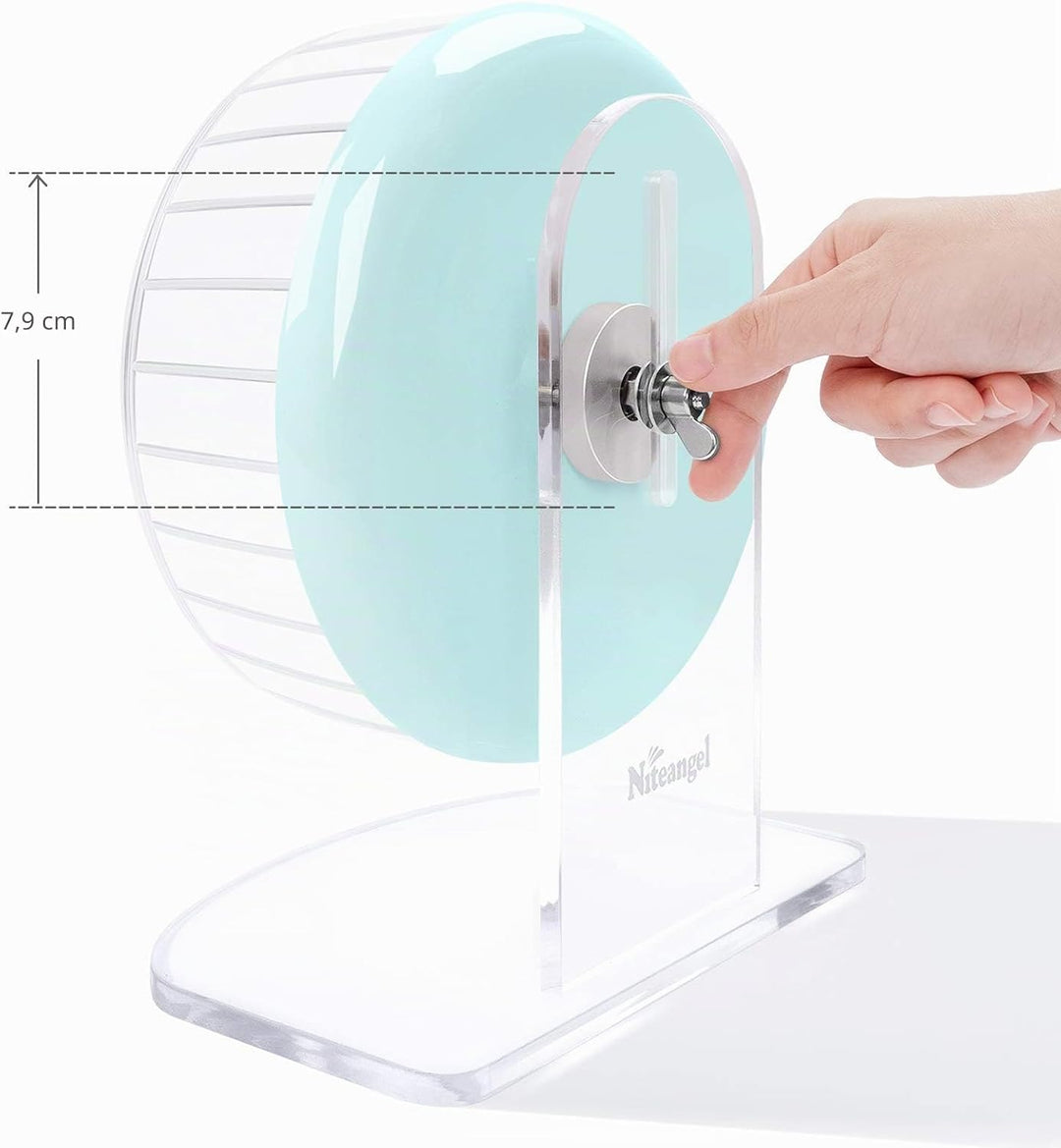 Niteangel Super-leise Hamsterräder - Leise Spinner-Hamsterräder mit verstellbarem Ständer für Zwergh