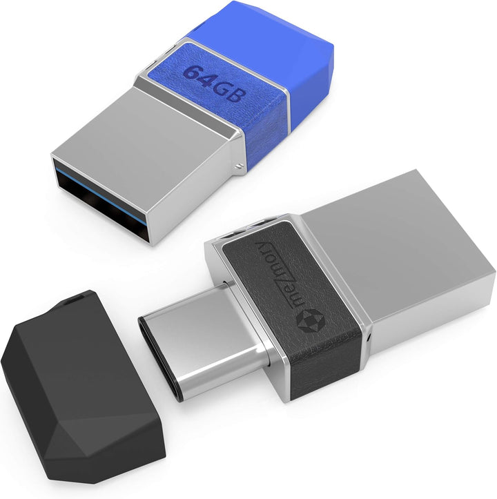 Mini USB C Stick Dual 64GB - 2 in 1 Funktion > USB 3.0 & Type C < Wasserdicht, Klein & Extrem Schnel