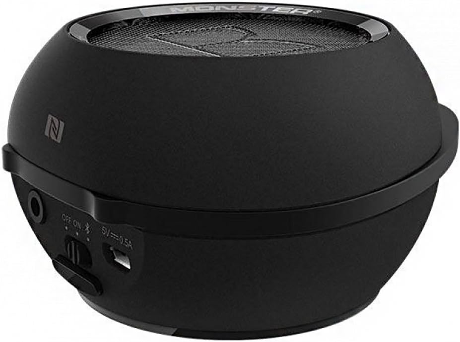 Monster Superstar Hotshot Stereo-Lautsprecher, zylindrisch schwarz Platin, schwarz platin