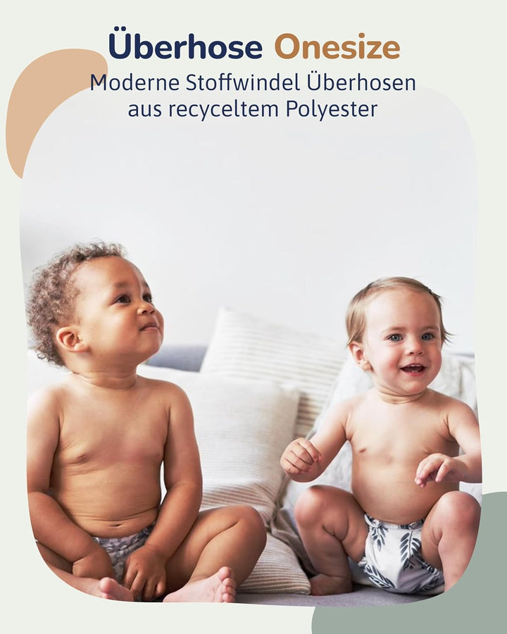 Stoffwindel Überhose Newborn (Midnight Rain) – Grössenverstellbar & langlebig aus recyceltem Polyest
